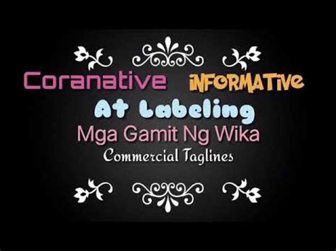 tagalog commercial taglines|34 Philippine TV Commercial Scripts .
